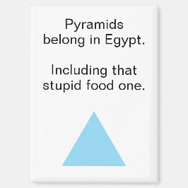 Irreverent Food Pyramid Egypt Refrigerator Magnet
