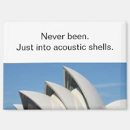 Irreverent Sydney Opera House Travel Refrigerator Magnet