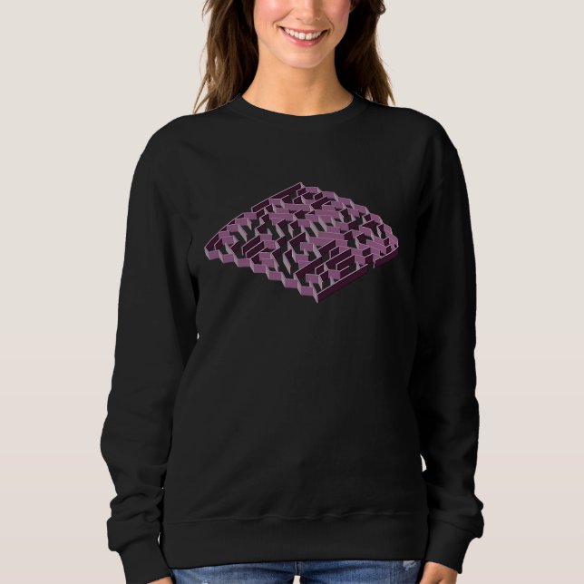 Irrgarten-Labyrinth-Rätsel 6 Sweatshirt (Vorderseite)