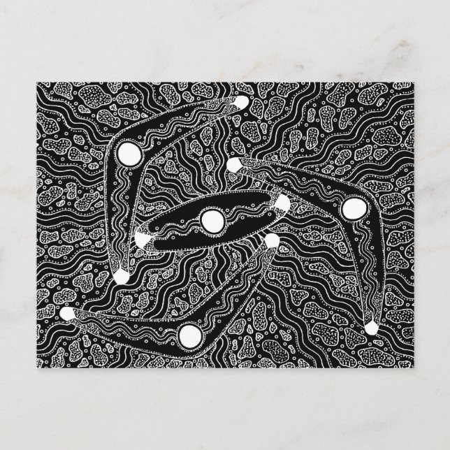 IrrgilMarga - Boomerang/Schild Monsunsaison Postkarte (Vorderseite)