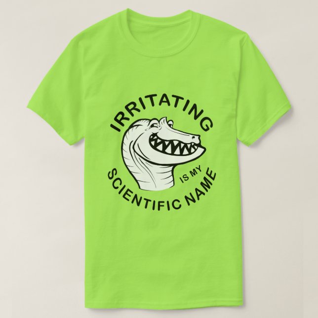 Irritator Trollface (Text) T-Shirt (Design vorne)