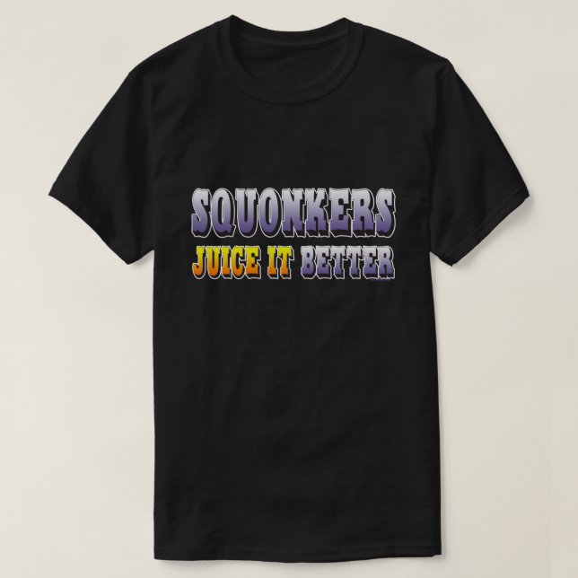 IRRON | Squonkers Juice it Better VapeGoat™ T-Shirt (Design vorne)