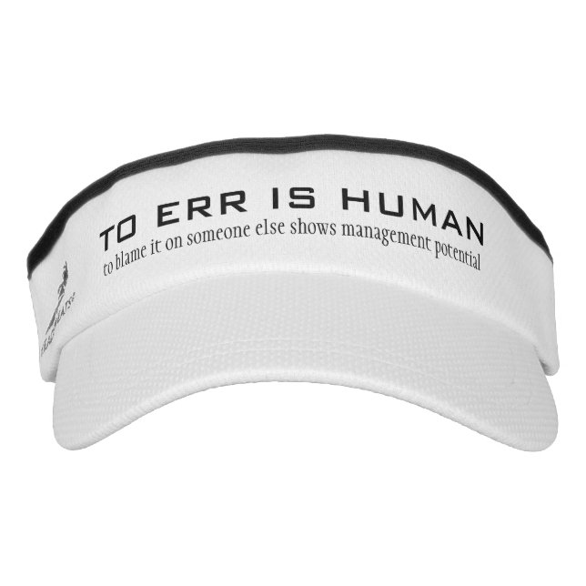 "Irrtum ist menschlich" Visor (Vorderseite)