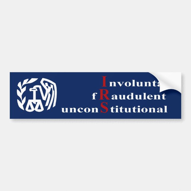 IRS-Autoaufkleber Autoaufkleber (Vorne)