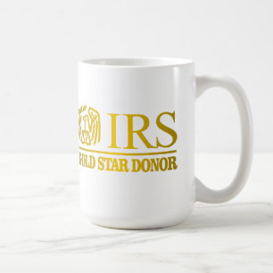 IRS-Goldstern-Spender Tasse