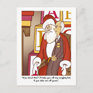 IRS Naughty List Holiday Postkarte
