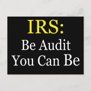 IRS: Sei Audit, du kannst Postkarte