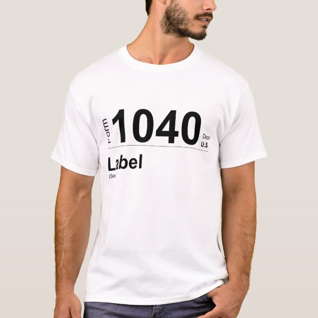 IRS-SHIRT 1040 T-Shirt (Vorderseite)
