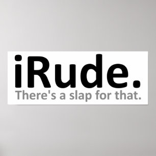 iRude Lustiges Poster