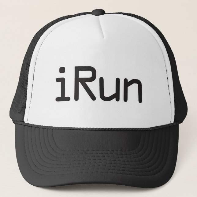 Irun - Schwarzes Truckerkappe (Vorderseite)