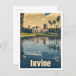 Irvine California Art Vintage Postkarte