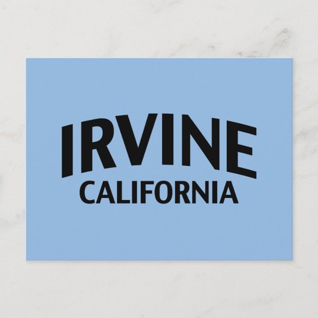 Irvine California Postkarte (Vorderseite)