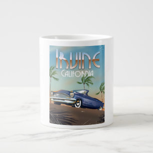 Irvine California Travel Poster Jumbo-Tasse
