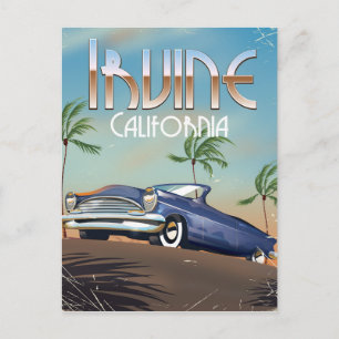 Irvine California Travel Poster Postkarte