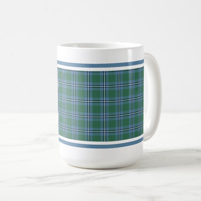 Irvine Clan Scottish Tartan Kaffeetasse (VorderseiteRechts)