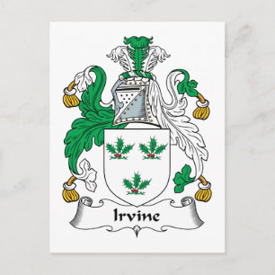 Irvine Familienwappen Postkarte