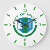 Irvine (Kalifornien) Flagge Große Uhr