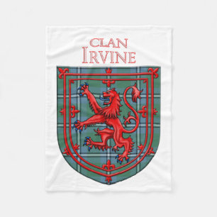 Irvine of Drum Tartan Scottish Plaid Fleecedecke
