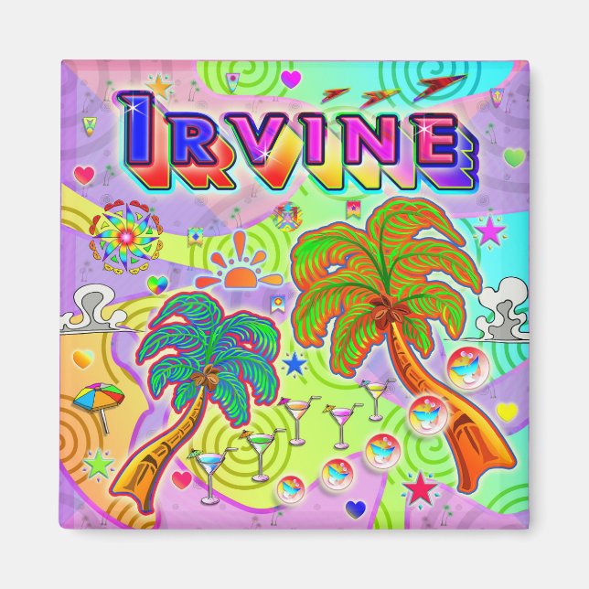 Irvine Vacation Target Magnet (Vorne)