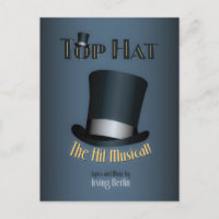 Irving Berlin Top Hat Musical Poster