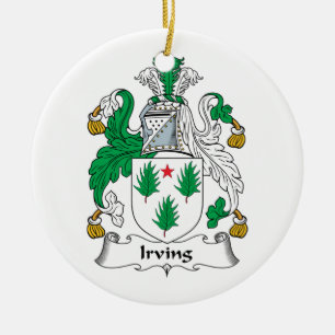 Irving-Familienwappen Keramikornament