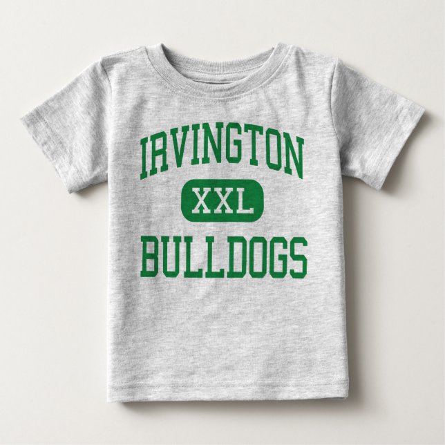 Irvington - Bulldoggen - hoch - Irvington New York Baby T-shirt (Vorderseite)