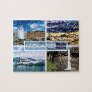 IS0003 Ausbrechender Geysir - Landmannalugar Puzzle