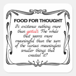 Is Existence Gestalt? Quadratischer Aufkleber
