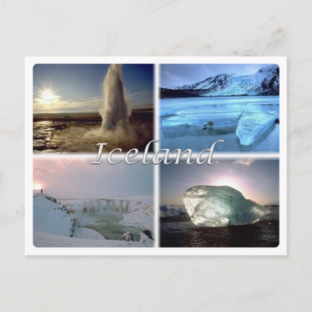 IS Island - Island - Postkarte (Vorderseite)