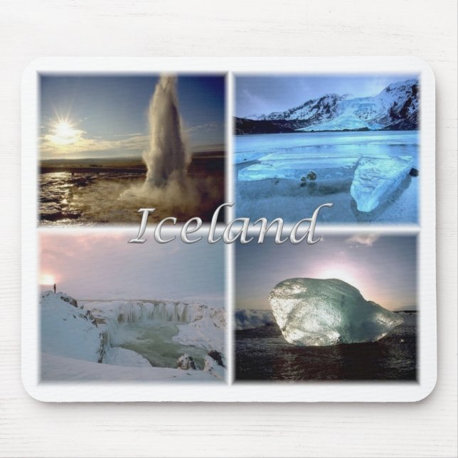 IS Island - Jokulsarlon - Gullfoss - Mousepad (Vorne)