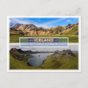 IS Landmannalaugar - Panorama Postkarte