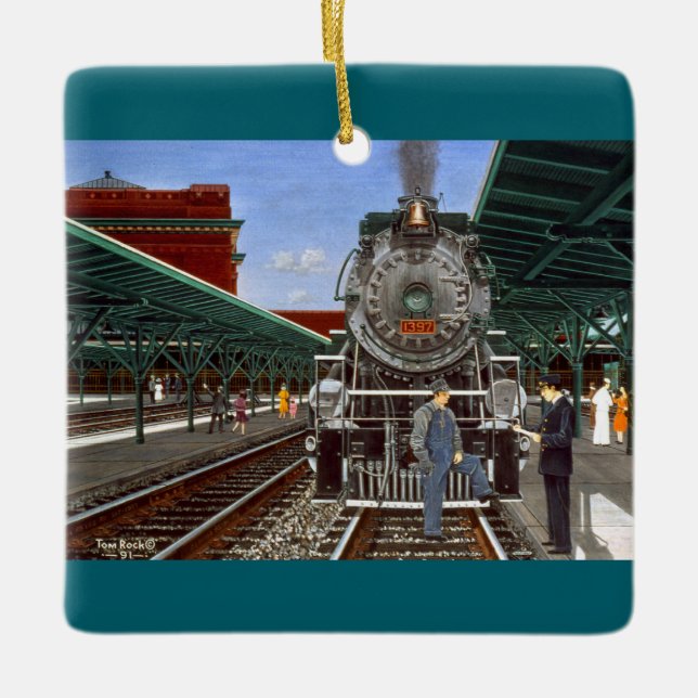 "IS THAT THE CHATTANOOGA CHOO CHOO®” by Tom Rock Keramikornament (Vorderseite)