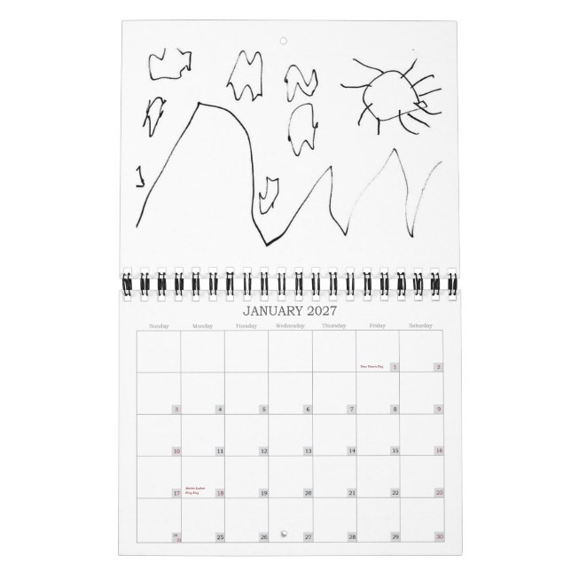 Isaac Art Calendar Kalender (Jan 2027)