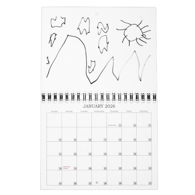 Isaac Art Calendar Kalender (Jan 2026)