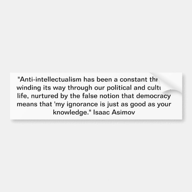 Isaac Asimov Autoaufkleber (Vorne)