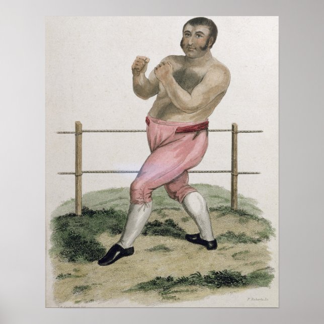 Isaac Bitton, in Gravur von P. Roberts, veröffentl Poster (Vorne)