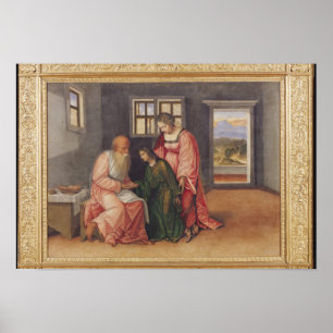 Isaac, der Jakob, c.1520 segnet Poster