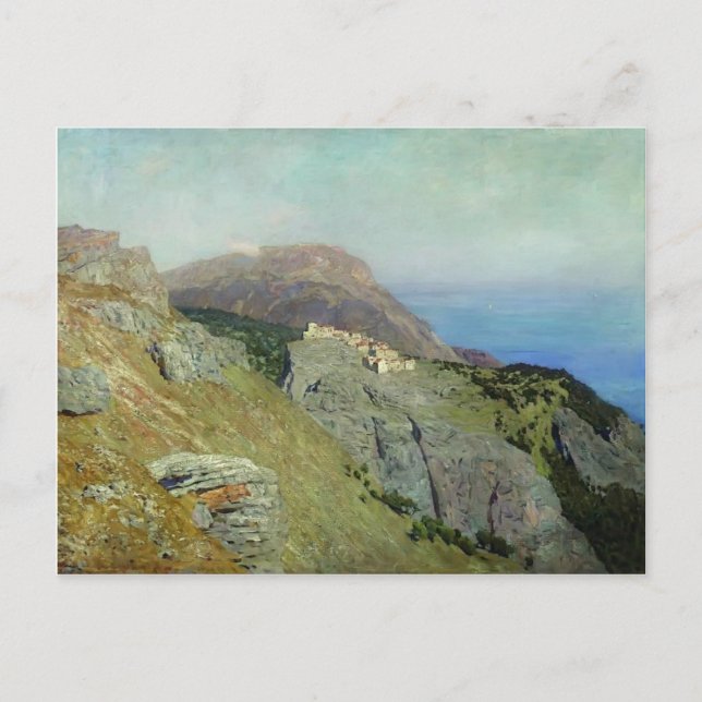 Isaac Levitan - Corniche. Südfrankreich. Postkarte (Vorderseite)