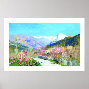 Isaac Levitan. "Springtime"-Malerei Poster