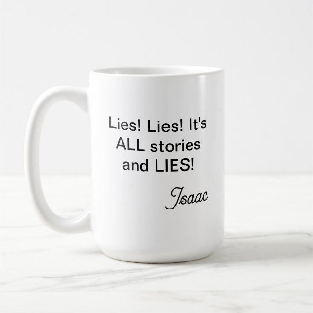 Isaac Lies Coffee Tasse (Links)