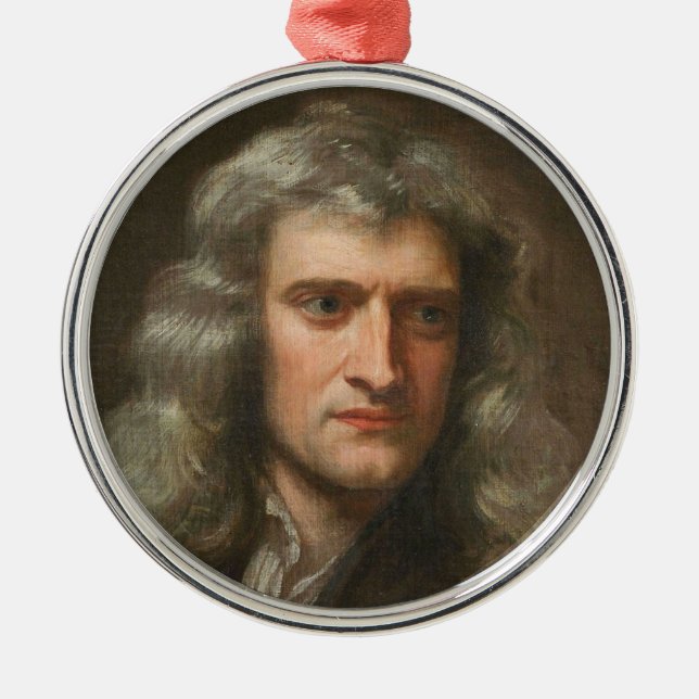 Isaac Newton Ornament Aus Metall (Vorne)