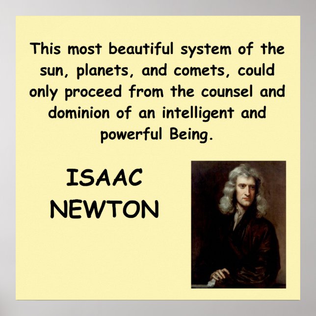 Isaac Newton Poster (Vorne)