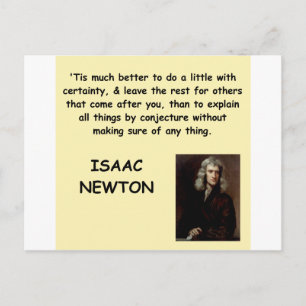 Isaac Newton Postkarte