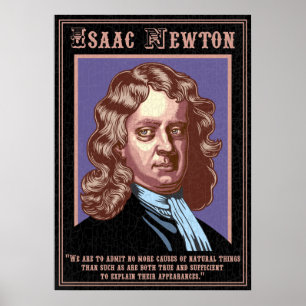 Isaac Newton - Ursachen Poster