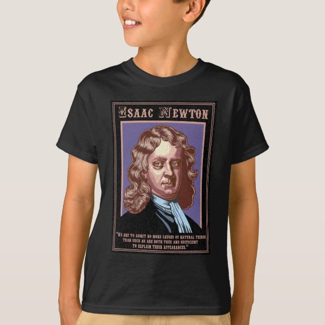 Isaac Newton - Ursachen T-Shirt (Vorderseite)