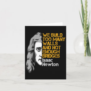 Isaac Newton Walls and Bridges inspirierendes Zita Karte