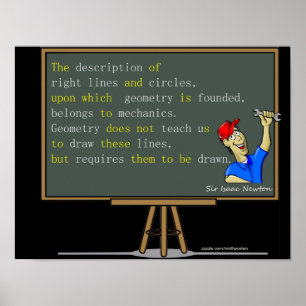 Isaac- Newtonmathematikplakat Poster