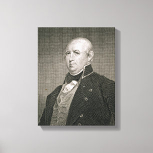 Isaac Shelby (1750-1826) graviert durch Asher Leinwanddruck