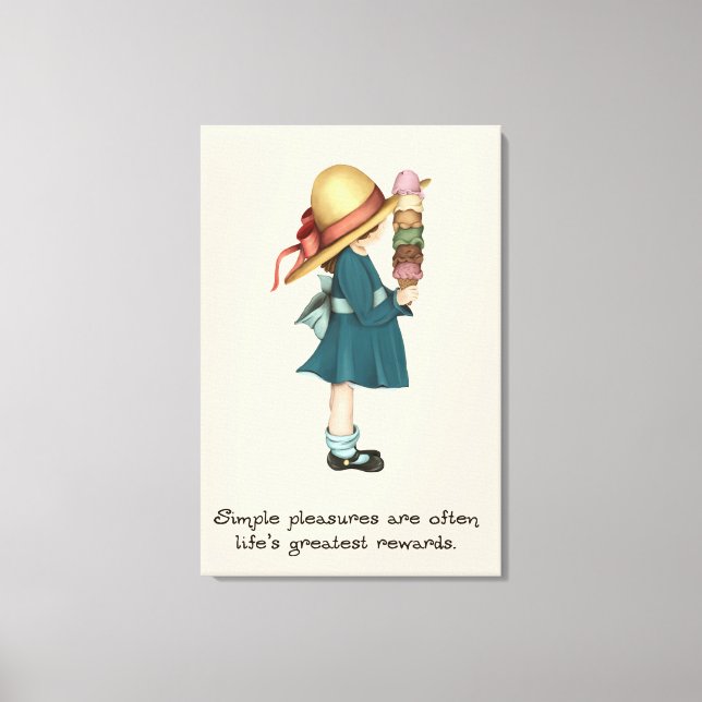 Isabel-Eiscreme Leinwanddruck (Vorderseite)