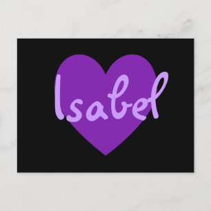 Isabel im Lila Postkarte